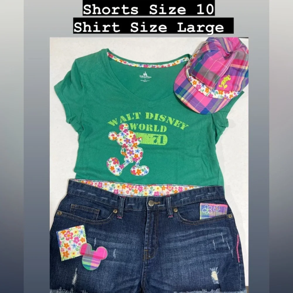 Disney Shorts, Shirt & Hat Set